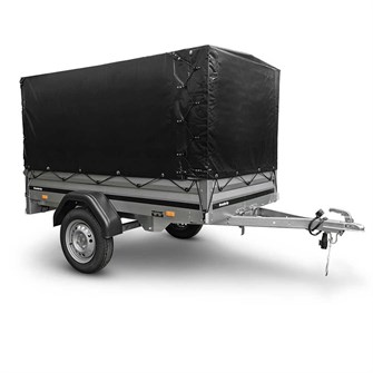 Brenderup 1205 S trailer - 750 kg - med Brenderup Black Edition høj presenning