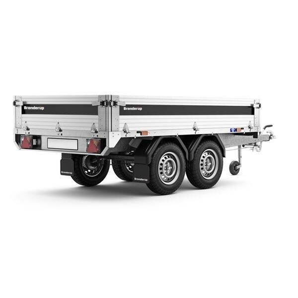 Brenderup 4260 ATB - 1200 kg - Inkl. ekstrasider i aluminium, adapter, Prof-Presenning, 3 understøtningsbøjler, trailernet og montering