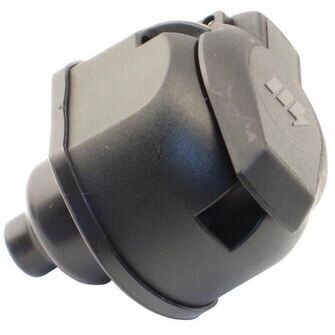 Stikdåse 13-polet, 12v med gummitætning