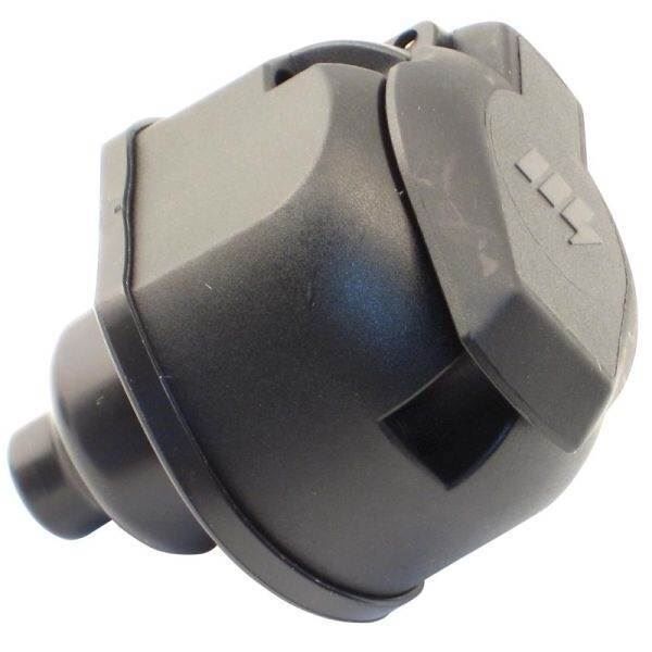 Stikdåse 13-polet, 12v med gummitætning