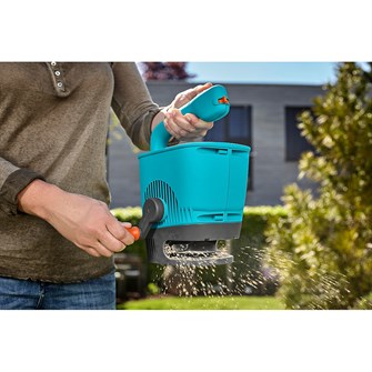 Til spredning af græsfrø og gødning