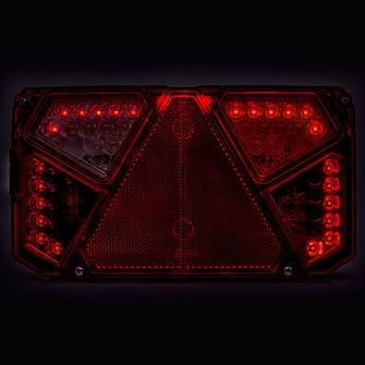 WAS LED baglygte med multifunktion og refleks - Flot positionslys | højre