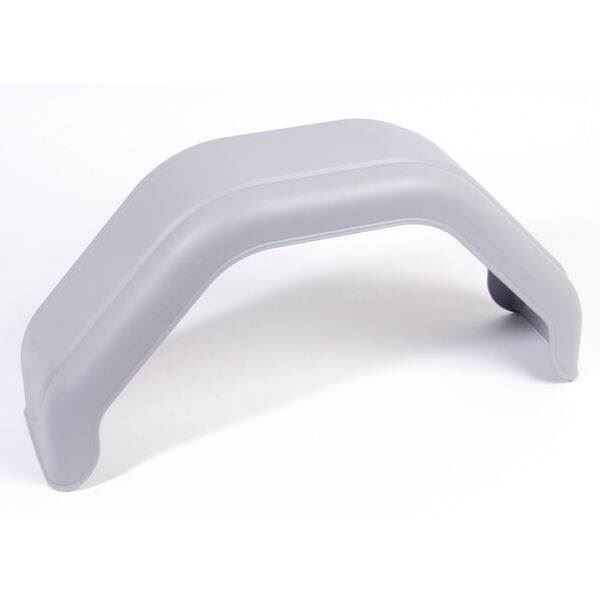 Plastskærm,185 mm, grå.