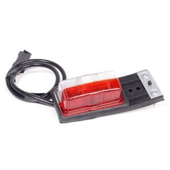 Markeringslygte - Jokon rød/hvid med 0,5 meter ledning