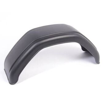 Plastskærm, 220 mm, sort