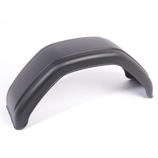 Plastskærm, 220 mm, sort