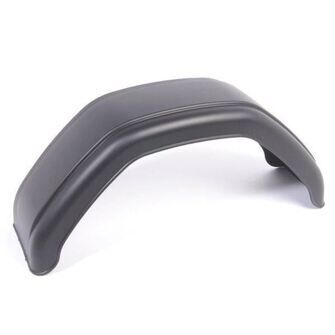 Plastskærm, 200 mm, sort