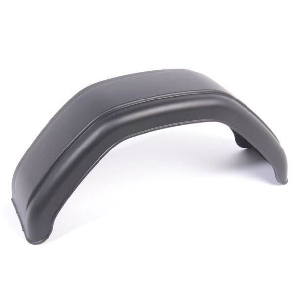 Plastskærm, 200 mm, sort