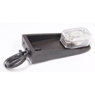 Positionslygte - Aspöck - hvid med holder