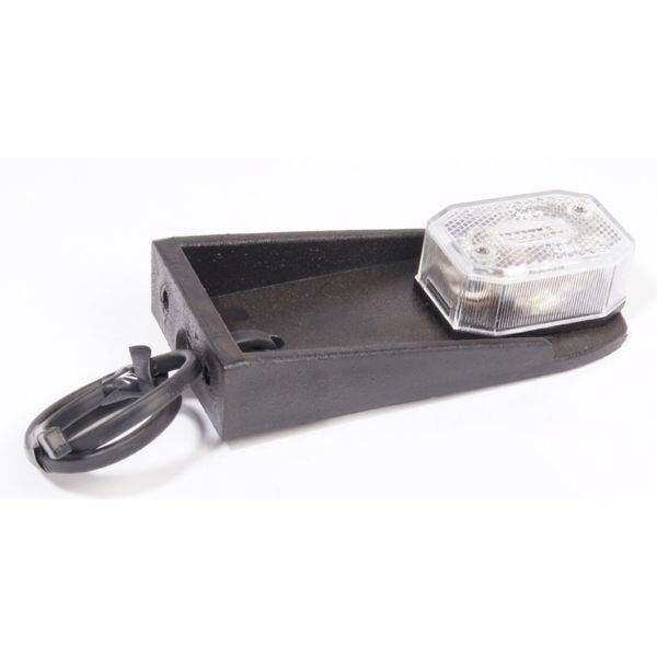 Positionslygte - Aspöck - hvid med holder