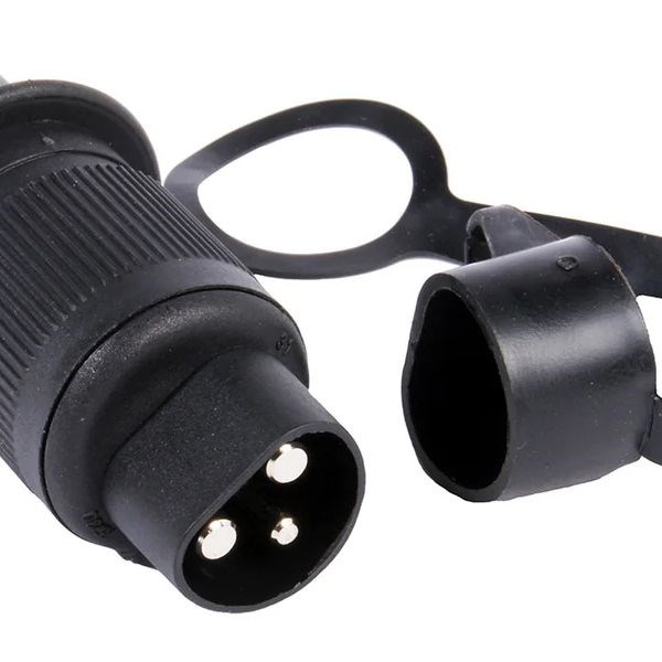 Brenderup 3-pin ladestik til tiptrailere - 12V/21W