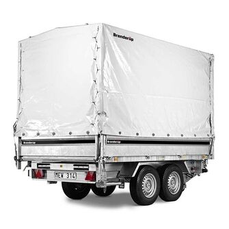 Høj presenning til Brenderup 3-vejs-tip kort model - H: 150 cm