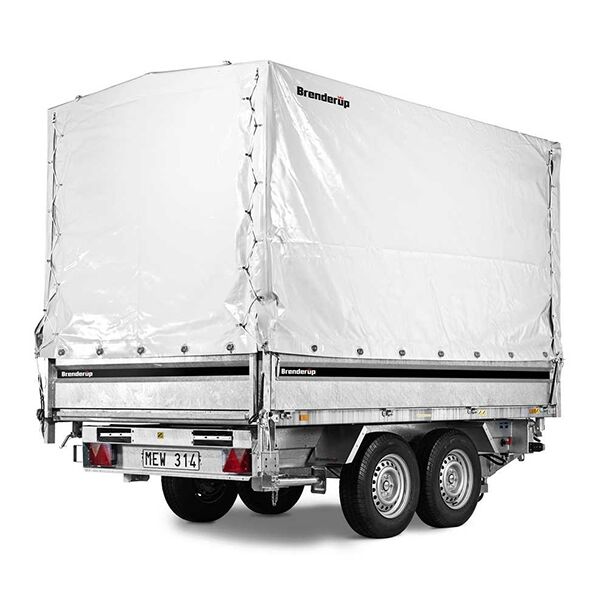 Høj presenning til Brenderup 3-vejs-tip kort model - H: 150 cm