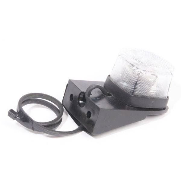 Positionslygte - Højre - Flexipoint Aspöck hvid med 0,5 m ledning