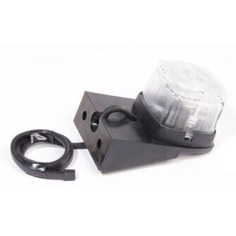 Positionslygte - Venstre - Flexipoint Aspöck hvid med 0,5 m ledning