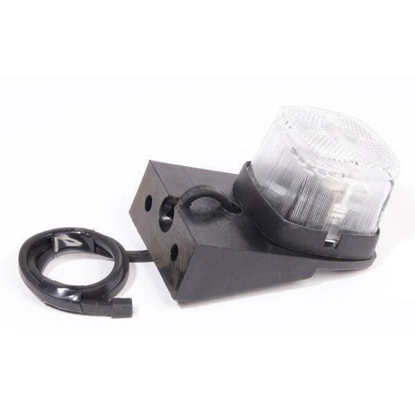 Positionslygte - Venstre - Flexipoint Aspöck hvid med 0,5 m ledning