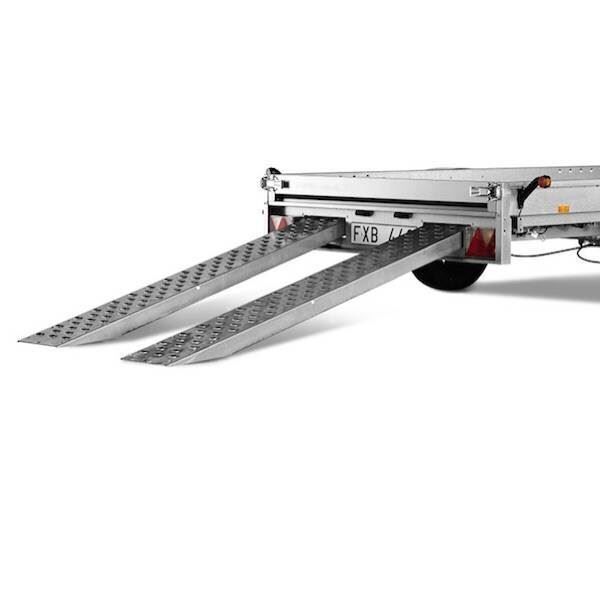 Brenderup 3-vejs lang - Opkørselsslisker i stål