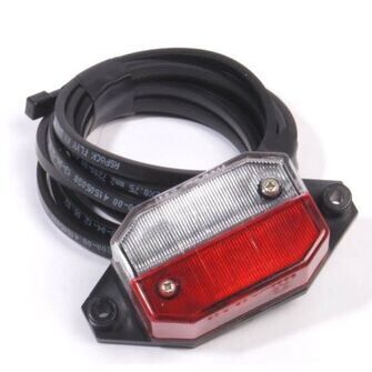 Markeringslygte - Superpoint Aspöck - rød/hvid med 2,5 m ledning