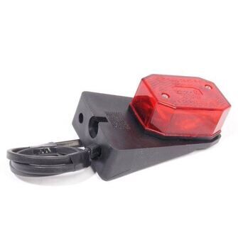 Positionslygte - Flexipoint Aspöck - rød med holder