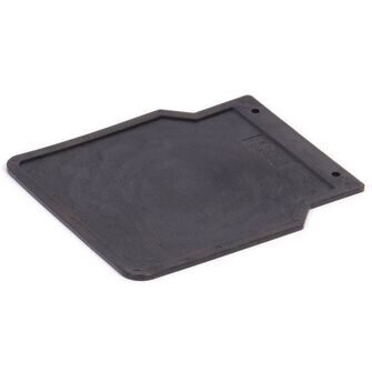 Stænklap, 233/255 mm, sort