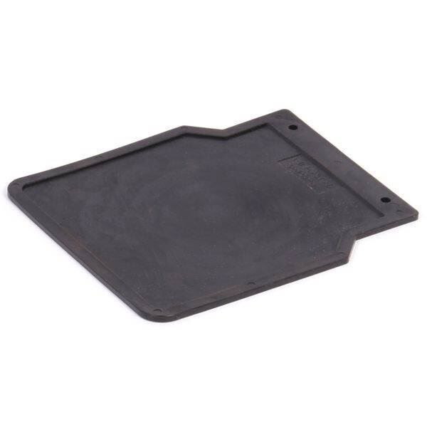 Stænklap, 233/255 mm, sort