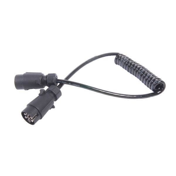 Spiralkabel - 7pol 1,5m, 7+7 pol