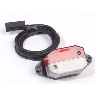 Markeringslygte - Aspöck Flexipoint - rød/hvid med 2,5 m ledning