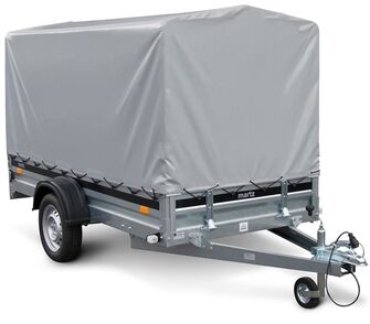 Høj presenning og ramme til trailer (253x150)