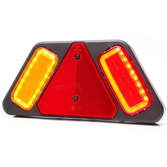 WAS LED-baglygte med trekantrefleks - WAS5-stik | venstre