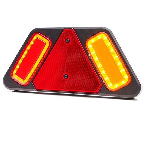 WAS LED-baglygte med trekantrefleks | højre