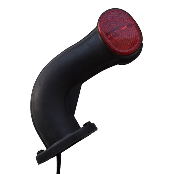 Markeringslygte - højre - Superpoint II rød/hvid Aspöck med 1 m ledning