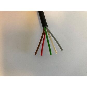 1,0m kabel med 5-pol stik - Aspöck - Leder