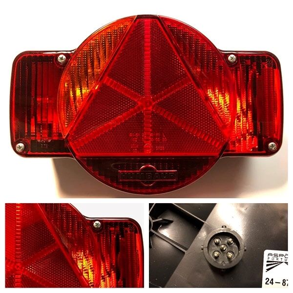 Baglygte - venstre - Vandret 4xA til Humbaur