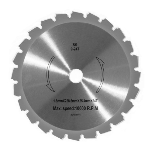 STIGA 24T-Klinge | 228 mm