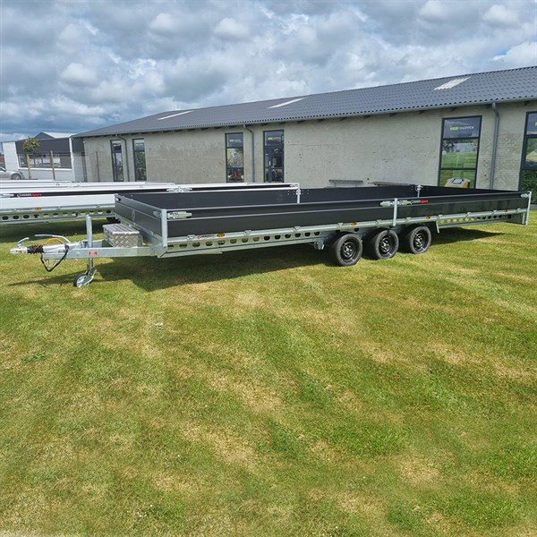 Henra PL357024TR Treakslet Platformtrailer XPert Edition - sort - 3.500 kg