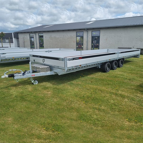Henra PL357024TR Treakslet Platformtrailer XPert Edition - sølv - 3.500 kg