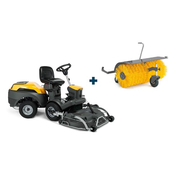 STIGA Park 500 Frontklipper med Combi 95 Q Plus-Klippebord og 100 cm Kost (Inkl. fri levering, klargøring og opstart)