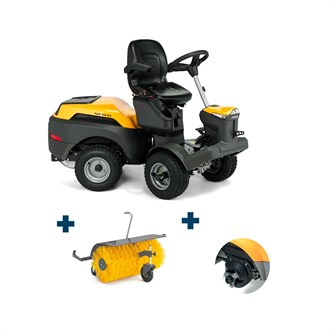 STIGA Park 700 WX komplet med 100 cm kost og rammevægte (Inkl. fri levering, klargøring og opstart) - Nyeste model