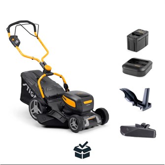 STIGA plæneklipper Combi 748e V - Klippebredde 46 cm - Inkl. batterier og opladere