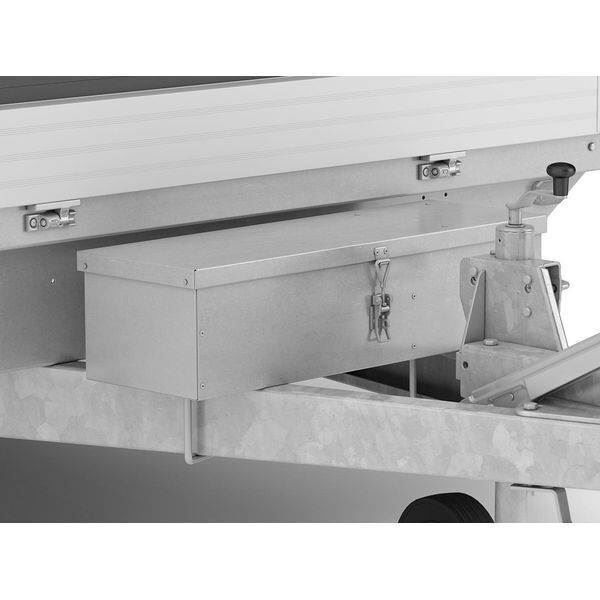 Værktøjskasse i stål til bremsede Brenderup trailere