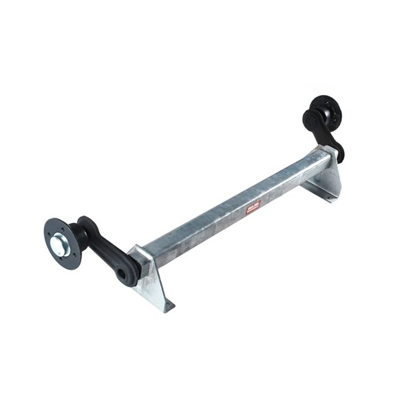 Ubremset aksel Knott - 750KG, A:852 mm, C:1252 mm - Til Brenderup 3205 og 3251