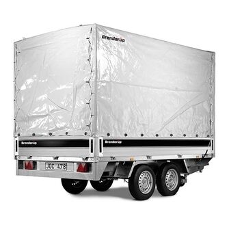 Høj presenning til Brenderup 5375 - Grå, H: 150 cm