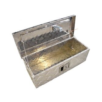 Aluminiumsværktøjskasse til trailer - L: 60 x B: 25 x H: 18 cm