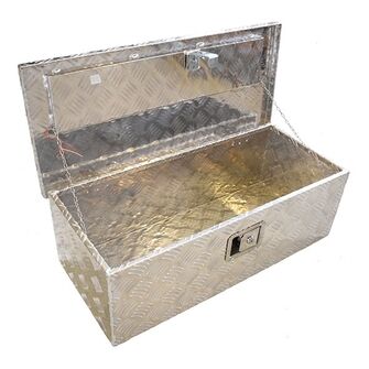 Aluminiumsværktøjskasse til trailer - L: 76 x B: 33,5 x H: 24,5 cm