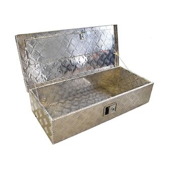 Aluminiumsværktøjskasse til trailer - L: 85 x B: 38 x H: 18 cm