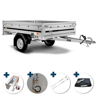 Brenderup 3205 S trailer - 500 kg - inkl. stor udstyrspakke og montering
