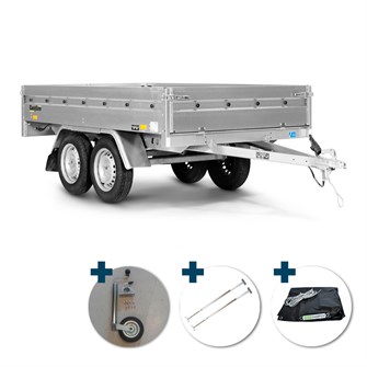 Easyline ES250ST UB trailer inkl. Prof-presenning, 2 stk. understøtningsbøjler & næsehjul - 750 kg
