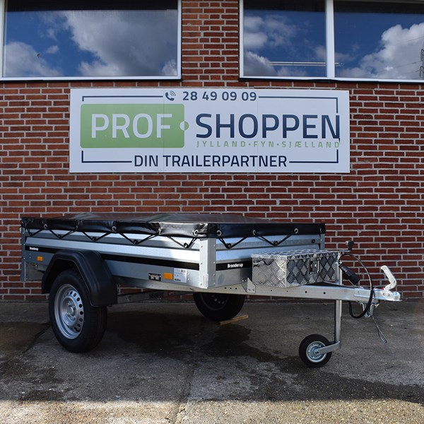 Brenderup Trailer 1203 S - 500 kg - inkl. Prof-presenning, 2x presenningsbøjler, værktøjskasse & næsehjul