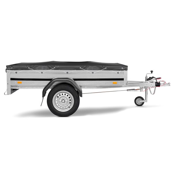 Flad presenning til Brenderup 1203, 1205 og Easyline trailere - Sort