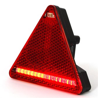 WAS LED trekantrefleksbaglygte med multifunktion | venstre